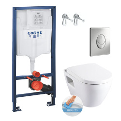 Grohe Solido Perfect Toilet Set Support frame Rimless toilet (39186PerfectRimless)
