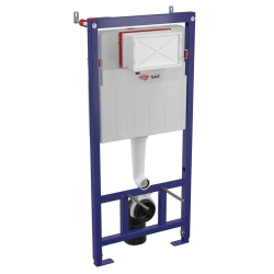 Swiss Aqua Technologies Wall hung toilet set frame + SAT rimless toilet with invisible fixings + Softclose seat + White plate (SMARTK-SATrimless-M271)