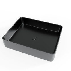 Swiss Aqua Technologies Infinitio Countertop basin 50x40 cm, without overflow, Matt black (SATINF5040BKM)