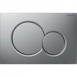 Geberit Duofix Pack UP720 Extra-Flat Frame 114 cm + Sigma01 Dual Flush Plate, Matt Chrome (111.796.00.1-E)