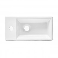 Swiss Aqua Technologies Brevis Cloakroom basin with tap hole left, 40,5x20,5x10,5cm (SATBRE4020SL)