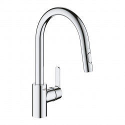 Grohe Get Gooseneck single lever sink mixer with extractable 2 jets shower (31484001)